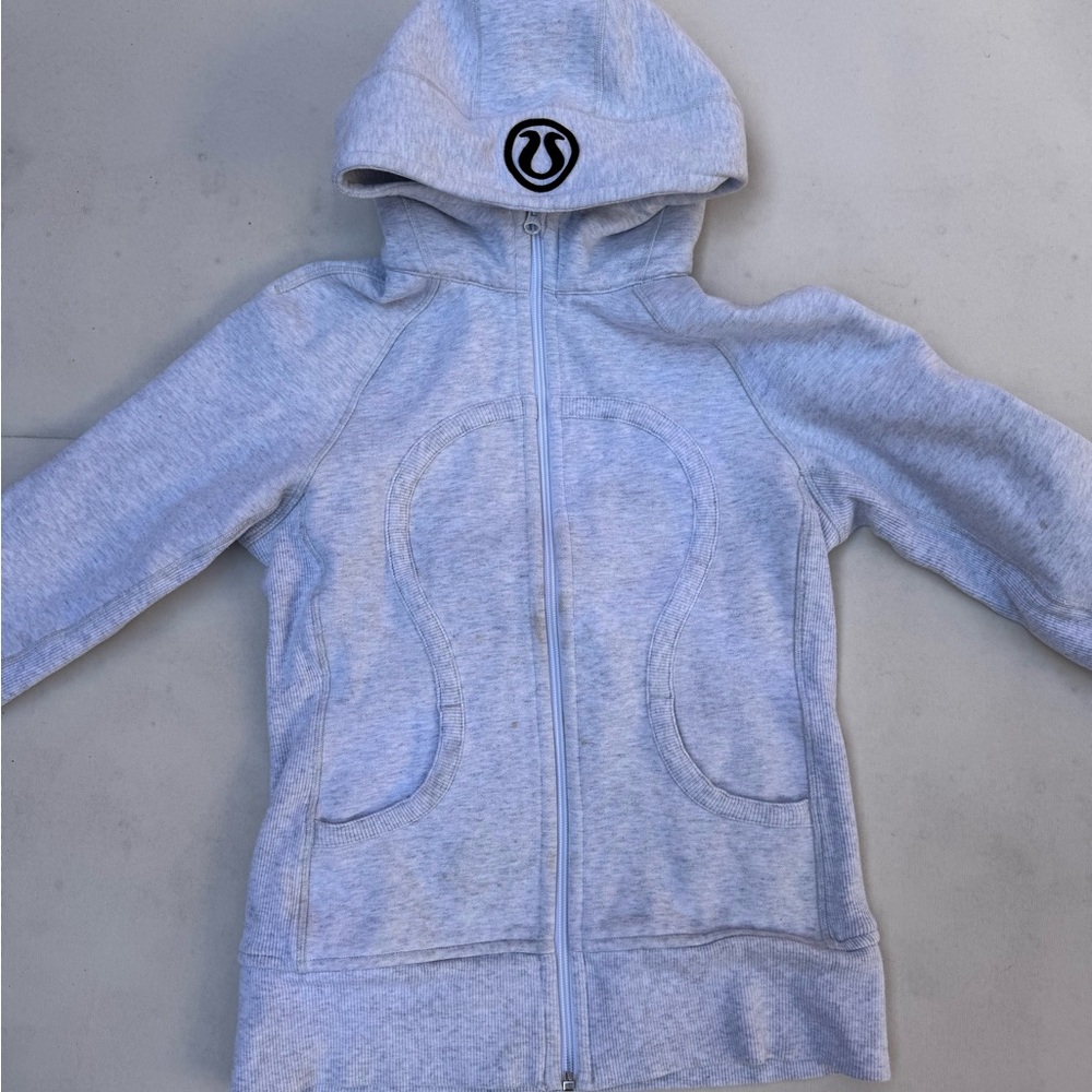 Lululemon Scuba Grey Zip up Hoodie